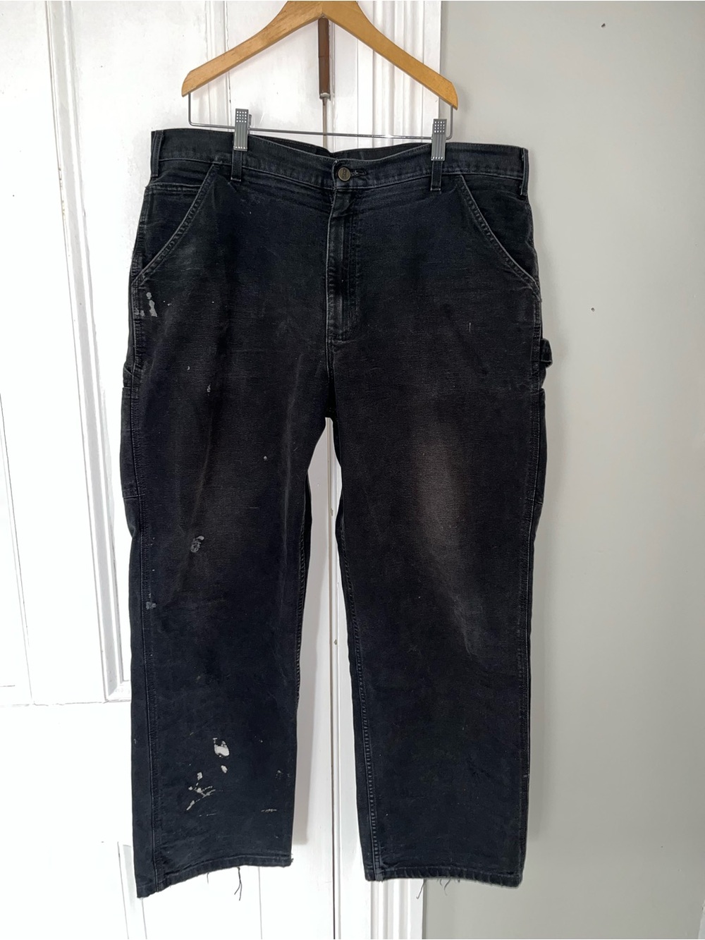 Carthartt Black Carpenter Jeans - lived in and worked in. 38 x 32